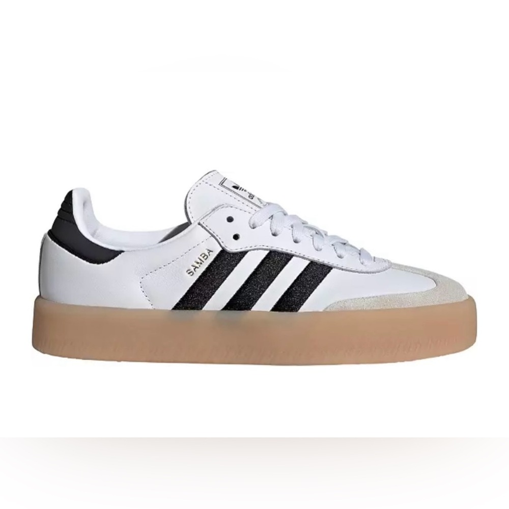 Women’s Adidas Sambae Shoes White/Black/Gum